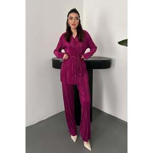 Ensemble en velours côtelé prune - Prune - Product Image 1