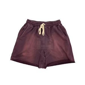Shorts pour hommes délavés à l'acide design personnalisé haute qualité en coton décontracté uni grande taille XS motif délavé au soleil Mid Streetwear vente en ligne - Product Image 1