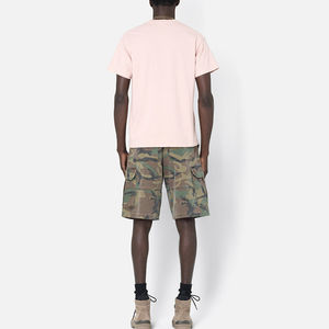 Nueva última moda calidad personalizada Color sólido hombres peso pesado algodón básico verano Camisetas manga corta hombres liso camiseta en blanco - Product Image 5