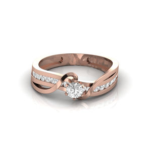 Star DUST 14K 18K เครื่องประดับทองแข็งดี0.56 CT ตัดเพชรโซลิแทร์สว่างแหวนหมั้นเพชรสำหรับปลูกในห้องปฏิบัติการวันเกิดงานแต่งงาน - Product Image 5