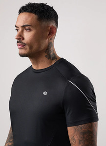 เสื้อยืด92% 8% โพลีเอสเตอร์อีลาสเทนน้ำหนักเบาระบายอากาศได้ดีดีไซน์ท่อทรงสลิมฟิตแต่งโลโก้ได้ตามต้องการ - Product Image 4