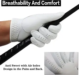 Premium cabertta erkek golf eldiven hakiki deri sol bir Golf kolay kavrama hafif golf eldiven