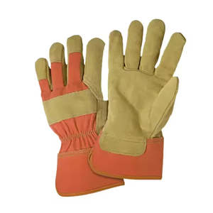 Gants de sécurité anti-coupure texturés en cuir de vachette industriel pour hommes, gants respirants résistants aux coupures d'huile et à la déchirure - Product Image 2