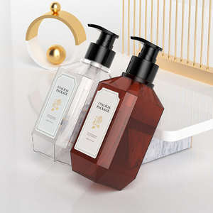 Flacon pulvérisateur carré en plastique PETG de 300 ml (10 oz) pour shampoing, après-shampoing, gel douche, emballage personnalisé, vente en gros - Product Image 2