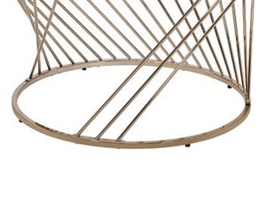 Table basse et thé en verre classique avec cadre en métal design meubles en fer pour chambre et salon décor à la maison élégant - Product Image 2