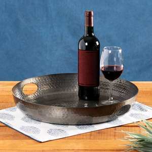 Style luxueux maison décorative décor de Table Rectangle métal poli poignée plateau nourriture fête aluminium plateau de service - Product Image 4