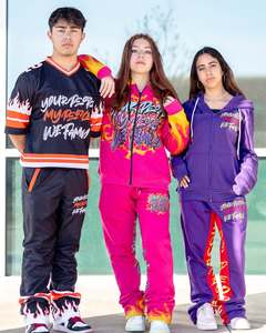 Conjuntos de chándal informales estampados a la moda, pantalones de chándal y sudadera con capucha para mujer, conjunto de dos piezas, ropa de invierno para mujer, trajes para correr - Product Image 4