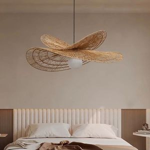 Suspension en bambou naturel au design contemporain - Product Image 3