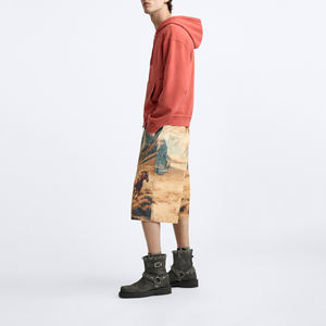 Sweat-shirt à capuche court pour homme grande taille, en molleton de coton 370 g/m², imprimé personnalisé, logo personnalisé, sweat-shirt d'hiver - Product Image 3