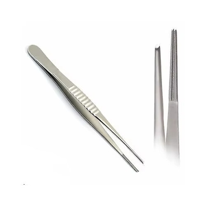 Pinzas de Disección Manuales de Acero Inoxidable de Grado Médico, Pinzas Rectas para Cirugía, Pinzas para Tejidos Quirúrgicos, Color Claro, Aislamiento - Product Image 6