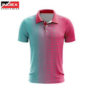 เสื้อโปโลสำหรับผู้ชายเสื้อโพลีเอสเตอร์แบบระเหิดออกแบบได้ตามต้องการมีโลโก้ด้านหน้า - Product Image 4