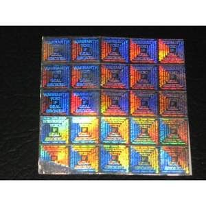 SPICK GLOBAL Original 10X30MM Étiquette holographique en feuille d'aluminium, garantie, étanche, thermosensible, fonction anti-fraude à gratter, forme variée, populaire - Product Image 2