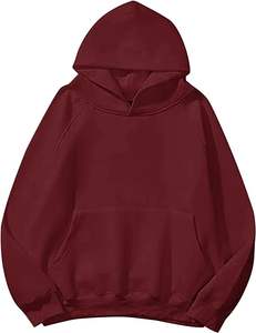 Sudadera con capucha de algodón de peso pesado con hombros caídos de gran tamaño para hombre y mujer, ropa perfecta con estampado de logotipo personalizado - Product Image 4