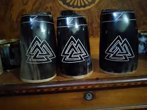 Vache polie et corne de taureau tasse/tasse artisanat Style Animal artisanat naturel décoration de la maison pour boire - Product Image 3