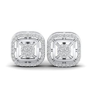 Pendientes de Oro Sólido de 14K con Diamantes de Imitación VVS, Pendientes de Plata de Lujo con Moissanita VVS, Joyería para Mujer - Product Image 4