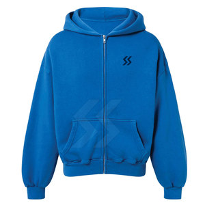 2025 Diseño personalizado Basics Cremallera Sudaderas con capucha de lana Calidad Premium Nueva llegada 100% Sudaderas con capucha de lana de algodón - Product Image 1