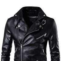 Marque de mode hommes Designer Punk vent Oblique fermeture éclair conception hommes veste en cuir manteau nouvelle moto pilote veste en cuir