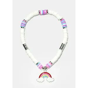 Pulsera de cuentas con dijes de arcoíris A3shop para niños, joyería colorida y elegante para niños - Product Image 4