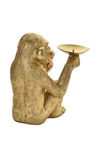 Venta al por mayor, candelabros antiguos creativos, portavelas de mono, portavelas de Metal - Product Image 2