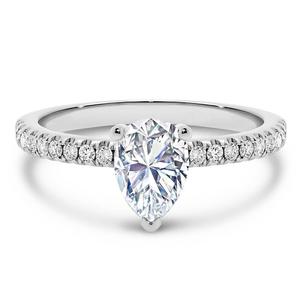 Anillo de diamante cultivado en laboratorio de pera IGI, anillo de diamante creado en laboratorio de oro de 14 quilates para boda y anillo o banda de compromiso - Product Image 1