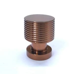 Luxury Modern Knurled <b>Cabinet</b> Knobs Copper Finish Kitchen <b>Bathroom</b> Drawer Dresser <b>Handles</b> Eco-Friendly Durable Wholesale Bulk - Product Image 4