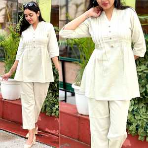 Mode personnalisée, élégant, solide, décontracté, court, ouvert, poche avec cordon, ensemble de pantalons à jambe large, tenues de mode féminine en deux pièces - Product Image 4