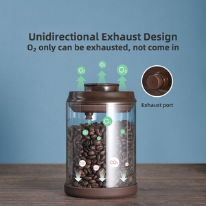 Lot de 2 <span class=keywords><strong>bocaux</strong></span> en verre pour café, 900 ml, avec couvercle hermétique à ouverture facile, sans BPA, écologiques et durables, pour la conservation des aliments en cuisine - Product Image 3