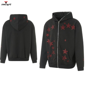 Sweat-shirts unisexes en coton 100% avec logo personnalisé, style streetwear 2025, thermiques pour l'hiver, brodés de strass - Product Image 4