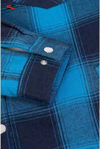 Veste chemise en flanelle pour femme, vestes à carreaux doublées Sherpa, chemise d'extérieur à boutons pression offre de réduction - Product Image 6