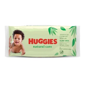 Lingettes pour bébé Huggies Natural Care Sensitive, respectueuses de la peau du bébé, sans alcool, pour un usage quotidien - Product Image 6