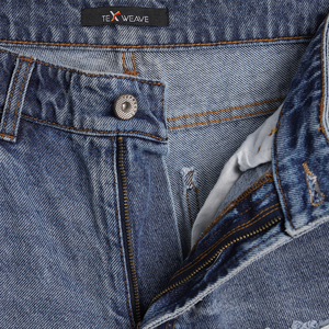 Shorts en jean décontractés pour hommes – 100 % coton, coupe ample, bleu clair et marque privée disponible - Product Image 4