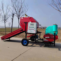 Mini presse à balles de maïs, de foin et de silage entièrement automatique de Chine, machine à emballer les balles de foin, prix de vente