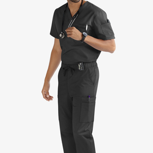 Ensembles d'uniformes de gommage anti-rides ensembles d'uniformes de gommage respirant de haute qualité ensembles d'uniformes de gommage à col montant à manches courtes - Product Image 5