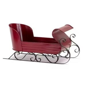Adorno Navideño Moderno de Metal con Forma de Trineo para Mesa, Decoración Rústica Hecha a Mano y Ecológica para Interiores Acogedores - Product Image 2
