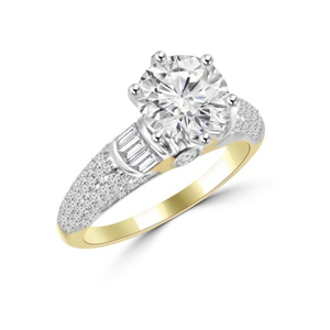 Igi Certified CVD HPHT Lab Grown Diamond 14K <b>Solid</b> Gold Eternity Wedding Band Ring Men's Party Ring - Product Image 2