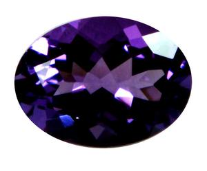 Piedra preciosa suelta de alta calidad de corte facetado de forma ovalada de amatista púrpura Natural para joyería de oro y plata que hace uso OEM ODM - Product Image 1