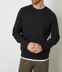 Sweat-shirt à manches longues et col rond surdimensionné avec logo personnalisé en coton de haute qualité pour hommes, poids lourd, pour vêtements décontractés d'hiver - Product Image 5