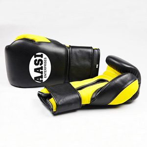 Gants de boxe noirs, orange, blancs, gris, bleu ciel, mats, en cuir artificiel ou en cuir de vache, gants de boxe, gants de kickboxing - Product Image 1
