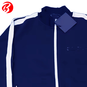 ชุดวอร์มกีฬาแบบมีซิป ดีไซน์เองได้ คุณภาพดีที่สุด ขายส่ง ราคาถูก สไตล์ฮิปฮอป ลายทาง ชุดออกกำลังกายแบบมีซิป - Product Image 3