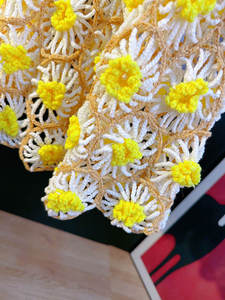 Cárdigan de manga larga con diseño de margaritas caladas para mujer, estilo fresco y holgado, nueva colección otoño-invierno 2025 - Product Image 5