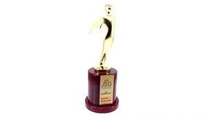 Excellent Quality Exquisite Metal Golden Lady Figurine Bulk Quantity Trophy Medal & Plaque for Women Leadership Excellence - Product Image 3
