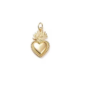 Oro Antiguo Acabado Metal Sagrado Corazón Colgante Milagros Sagrado Corazón para Pared Decorativo Católico Regalo y Decoración - Product Image 2