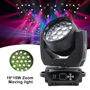 Grace 19*15W Aura LED sahne ışık sistemi Zoom yıkama hareketli kafa