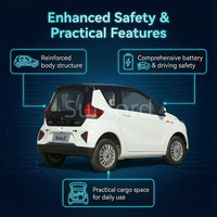 Solutions de transport solaire sur courte distance Quadricycle électrique compact Véhicule électrique pour les projets de mobilité urbaine