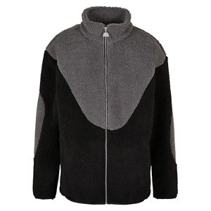 Chaqueta de lana transpirable para exteriores, cortavientos, con cierre de cremallera, cuello alto, logotipo frontal, cómoda chaqueta de lana para invierno. - Product Image 1