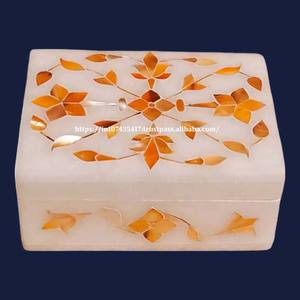 Haute meilleure qualité magnifique fait à la main meilleure Collection boîte d'incrustation de marbre avec matériau en nacre pour bijoux et cadeau d'affaires - Product Image 4