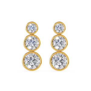 แหวนแต่งงานทองคำ18K สำหรับผู้หญิงแหวน1.8Cts สีล้วนตัดกับความคมชัดของ EF ตัดเพชรที่โตขึ้นในห้องปฏิบัติการรับรองว่าเป็นของขวัญ - Product Image 1