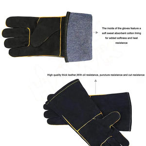 Guantes de soldadura de alta calidad Precio razonable Crea tu idea Diseña tu propio logotipo El mejor material Guantes de soldadura - Product Image 4