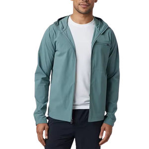 Veste d'entraînement à manches longues respirante et à séchage rapide, coupe-vent en nylon décontracté pour l'extérieur, veste de sport monocouche, pantalon de survêtement - Product Image 3