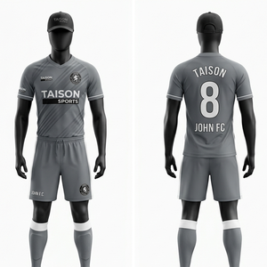 Premium 180 GSM Polyester Soccer Uniform Orange <b>Black</b> Geometric Panel Custom Sublimation Print Logo - Product Image 6